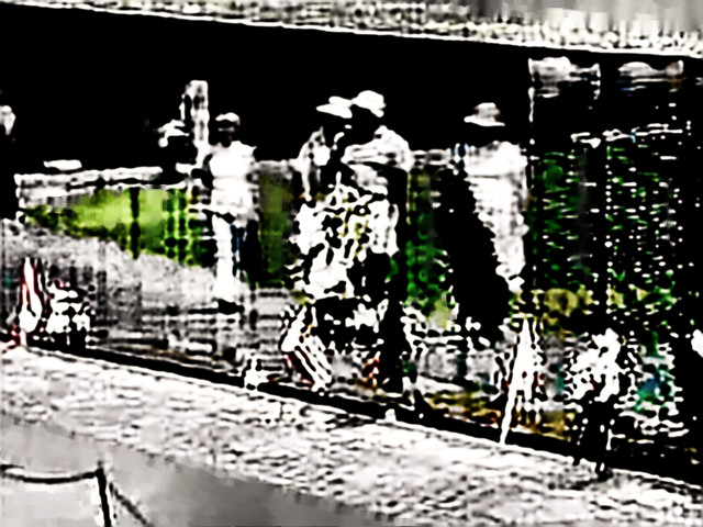 Visitors to the Vietnam Wall